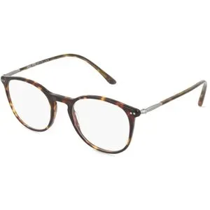 Luxottica Fashion Brillen Vertriebs GmbH Giorgio Armani 0AR7125 Herren-Brille inkl. Gläser Vollrand Panto Acetat-Gestell 50/20/145, Havanna