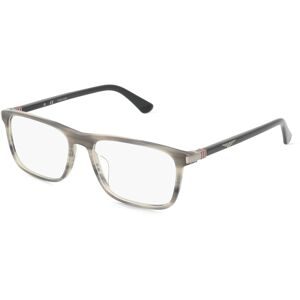 DE RIGO Vision D.A.CH. GmbH Police POIVPLD97 Unisex-Brille inkl. Gläser Vollrand Quadratisch Kunststoff-Gestell 54/16/145, Grau