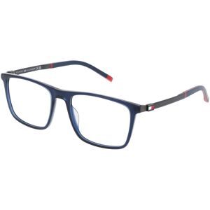 Safilo GmbH Tommy Hilfiger TH 2081 Herren-Brille inkl. Gläser Vollrand Quadratisch Acetat-Gestell 55/18/145, Blau