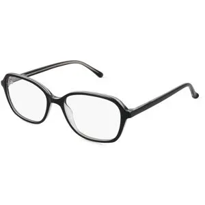 Wenzhou Bada Optical Co. , LTD Fielmann BD 550 CL Damen-Brille inkl. Gläser Vollrand Quadratisch Propionat-Gestell 53/17/140, Schwarz