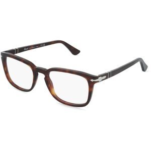 Luxottica Fashion Brillen Vertriebs GmbH Persol 0PO3382V Unisex-Brille inkl. Gläser Vollrand Quadratisch Acetat-Gestell 52/19/145, Havanna