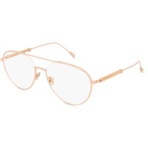 Marcolin Deutschland GmbH Tod's TO5277 Unisex-Brille inkl. Gläser Vollrand Pilot Metall-Gestell 56/17/145, Pink
