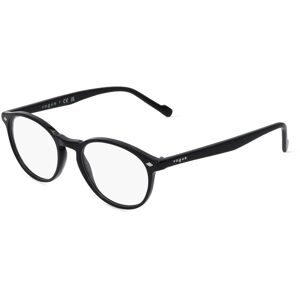 Luxottica Fashion Brillen Vertriebs GmbH Vogue VO5326 Herren-Brille inkl. Gläser Vollrand Oval Acetat-Gestell 49/19/145, Schwarz