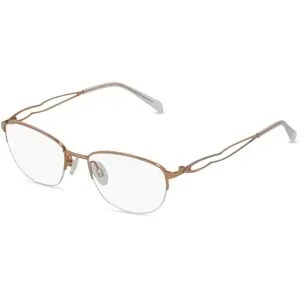 Charmant HongKong Fielmann CHARME 0837 TR Damen-Brille inkl. Gläser Halbrand Quadratisch Titan-Gestell 50/18/135, Gold
