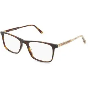 C&S CO. LTD. Fielmann ABC 095 CL LORENZ Herren-Brille inkl. Gläser Vollrand Quadratisch Acetat-Gestell 55/18/145, Havanna