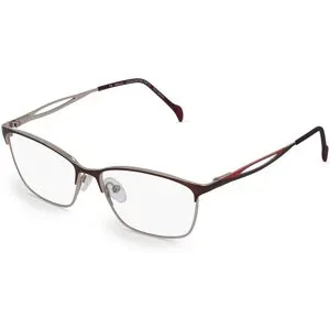 Stepper Eyewear LTD. Fielmann COMFORT 085 FLEX CL Damen-Brille inkl. Gläser Vollrand Butterfly Titan-Gestell 52/14/135, Braun