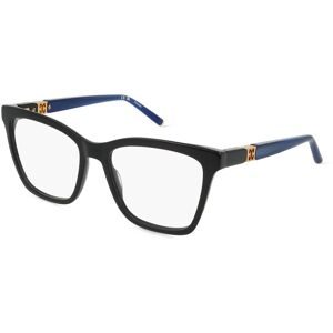 DE RIGO Vision D.A.CH. GmbH Escada ESCVESD83 Unisex-Brille inkl. Gläser Vollrand Quadratisch Kunststoff-Gestell 53/17/140, Schwarz
