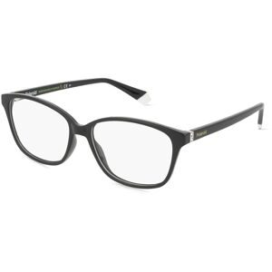 Safilo GmbH Polaroid PLD D466 Damen-Brille inkl. Gläser Vollrand Quadratisch Kunststoff-Gestell 55/15/145, Schwarz