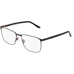 FERDINAND MENRAD GmbH & Co KG Jaguar 3103 Unisex-Brille inkl. Gläser Vollrand Quadratisch Metall-Gestell 60/18/150, Schwarz