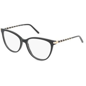DE RIGO Vision D.A.CH. GmbH Escada VESE42 Unisex-Brille inkl. Gläser Vollrand Butterfly Acetat-Gestell 54/16/140, Schwarz