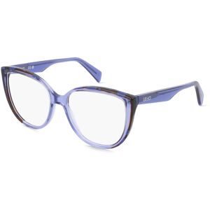 Marchon Germany GmbH Liu Jo LJ2807 Unisex-Brille inkl. Gläser Vollrand Cat Eye Acetat-Gestell 54/16/140, Blau