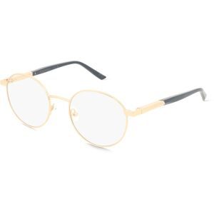 Marchon Germany GmbH Calvin Klein CK25112 Unisex-Brille inkl. Gläser Vollrand Rund Metall-Gestell 50/20/145, Gold