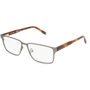 Marchon Germany GmbH Lacoste L2297 Unisex-Brille inkl. Gläser Vollrand Quadratisch Metall-Gestell 54/15/145, Grau