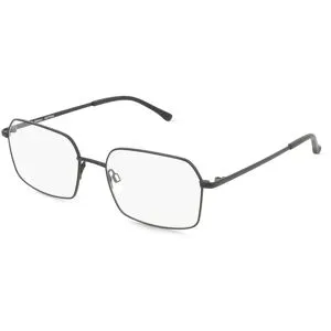 Matt Optical Co., LTD. Fielmann MO 001 CL MATTHIAS Herren-Brille inkl. Gläser Vollrand Quadratisch Edelstahl-Gestell 54/18/145, Schwarz