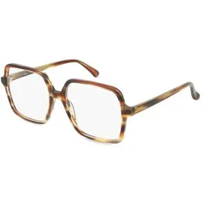 C&S CO. LTD. Fielmann ABC 084 FA BLANCA Damen-Brille inkl. Gläser Vollrand Geometrisch Acetat-Gestell 53/16/140, Havanna