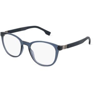 Safilo GmbH Boss 1577 Herren-Brille inkl. Gläser Vollrand Quadratisch Kunststoff-Gestell 52/20/150, Blau