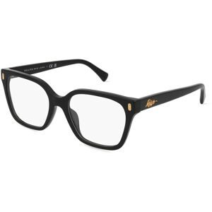 Luxottica Fashion Brillen Vertriebs GmbH Ralph RA7158U Damen-Brille inkl. Gläser Vollrand Quadratisch Acetat-Gestell 55/18/145, Schwarz