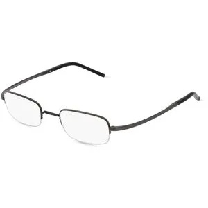 Optic Prima Co., Ltd. Fielmann TITANIUM 194 CL Herren-Brille inkl. Gläser Halbrand Quadratisch Titan-Gestell 49/23/145, Grau
