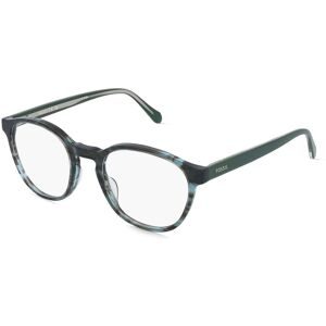 Safilo GmbH Fossil FOS 7215 Herren-Brille inkl. Gläser Vollrand Panto Acetat-Gestell 51/20/145, Blau