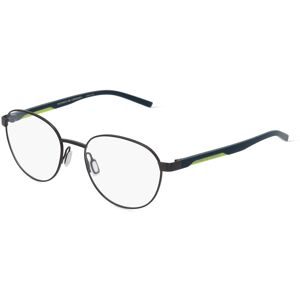 DE RIGO Vision D.A.CH. GmbH Porsche Design 8746 Unisex-Brille inkl. Gläser Vollrand Rund Metall-Gestell 53/19/145, Grau