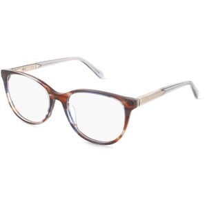 Safilo GmbH Fossil 7203 Damen-Brille inkl. Gläser Vollrand Quadratisch Acetat-Gestell 53/17/140, Blau