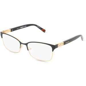 Safilo GmbH Missoni MIS 0213 Damen-Brille inkl. Gläser Vollrand Eckig Acetat-Gestell 53/16/140, Schwarz