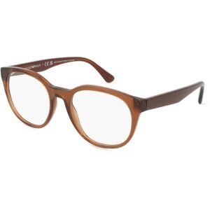 Luxottica Fashion Brillen Vertriebs GmbH Emporio Armani EA3207 Herren-Brille inkl. Gläser Vollrand Panto Acetat-Gestell 51/20/145, Braun