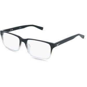 Marchon Germany GmbH Nike NIKE 1001Y Unisex-Brille inkl. Gläser Vollrand Eckig Acetat-Gestell 53/17/140, Schwarz