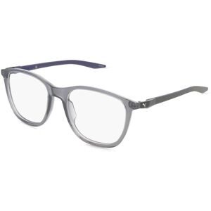 Kering Eyewear Spa Puma PU0458O Herren-Brille inkl. Gläser Vollrand Quadratisch Kunststoff-Gestell 54/19/140, Grau