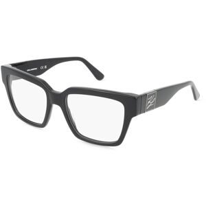 Marchon Germany GmbH Karl Lagerfeld KL6196 Unisex-Brille inkl. Gläser Vollrand Quadratisch Acetat-Gestell 53/18/140, Schwarz