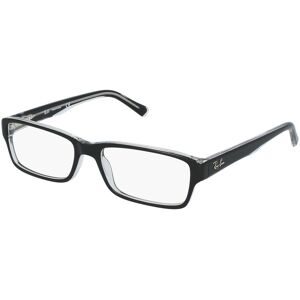 Luxottica Fashion Brillen Vertriebs GmbH Ray-Ban RB 5169 Herren-Brille inkl. Gläser Vollrand Quadratisch Kunststoff-Gestell 52/16/140, Schwarz