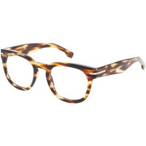Safilo SpA Boss 1719 Unisex-Brille inkl. Gläser Vollrand Eckig Acetat-Gestell 42.4/22/150, Havanna