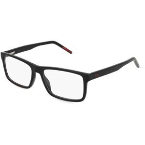 Safilo SpA Hugo HG 1262 Herren-Brille inkl. Gläser Vollrand Quadratisch Acetat-Gestell 55/16/145, Schwarz