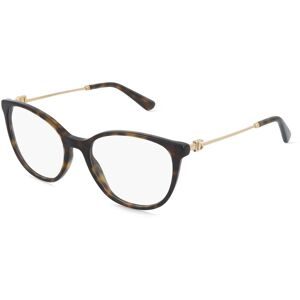 Luxottica Fashion Brillen Vertriebs GmbH Dolce&Gabbana DG3363 Damen-Brille inkl. Gläser Vollrand Butterfly Acetat-Gestell 52/18/145, Havanna