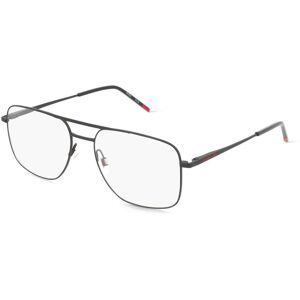 Safilo GmbH Hugo HG 1322 Herren-Brille inkl. Gläser Vollrand Eckig Metall-Gestell 55/17/145, Schwarz