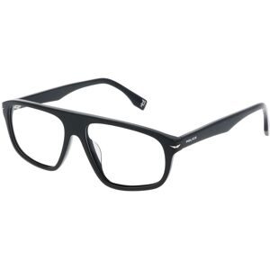 DE RIGO Vision D.A.CH. GmbH Police POIVPLU65 Unisex-Brille inkl. Gläser Vollrand Quadratisch Kunststoff-Gestell 55/15/0, Schwarz