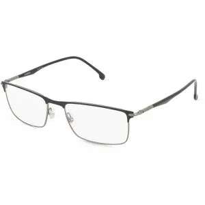 Safilo GmbH Carrera 288 Herren-Brille inkl. Gläser Vollrand Quadratisch Metall-Gestell 55/18/145, Schwarz