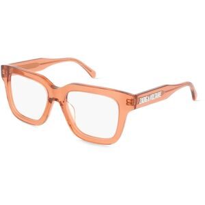 DE RIGO Vision D.A.CH. GmbH Zadig & Voltaire VZV428 Damen-Brille inkl. Gläser Vollrand Quadratisch Kunststoff-Gestell 52/18/140, Braun