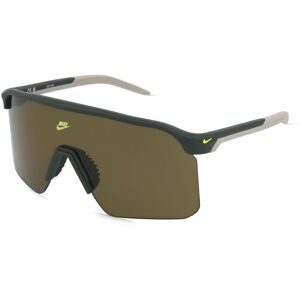 Marchon Germany GmbH Nike NIKE EXPEDITION SHIELD E N IU4700X Herren-Sonnenbrille Halbrand Monoscheibe Kunststoff-Gestell, Schwarz