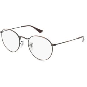 Luxottica Fashion Brillen Vertriebs GmbH Ray-Ban RX3447V Unisex-Brille inkl. Gläser Vollrand Rund Metall-Gestell 50/21/145, Braun