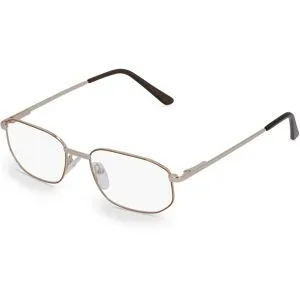 Wenzhou Bada Optical Co. , LTD Fielmann BD 148 FLEX TR Herren-Brille inkl. Gläser Vollrand Quadratisch Metall-Gestell 52/17/140, Gold