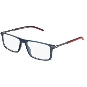 Safilo GmbH Tommy Hilfiger Eyewear TH 2039 Herren-Brille inkl. Gläser Vollrand Quadratisch Kunststoff-Gestell 54/16/145, Blau