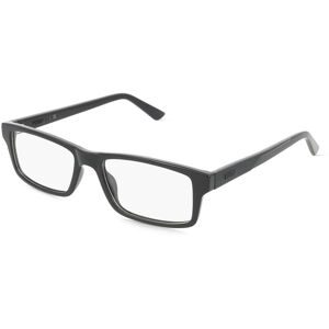 Kering Eyewear Spa Puma PU0431O Unisex-Brille inkl. Gläser Vollrand Quadratisch Kunststoff-Gestell 54/17/145, Schwarz