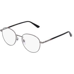 Kering Eyewear Spa Gucci GG0392O Unisex-Brille inkl. Gläser Vollrand Panto Metall-Gestell 51/19/140, Grau