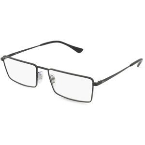 Luxottica Fashion Brillen Vertriebs GmbH Ray-Ban 0RX6541 EMY Unisex-Brille inkl. Gläser Vollrand Quadratisch Metall-Gestell 56/17/145, Schwarz