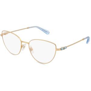 Luxottica Fashion Brillen Vertriebs GmbH Swarovski SK1007 Damen-Brille inkl. Gläser Vollrand Cat Eye Metall-Gestell 55/18/140, Gold