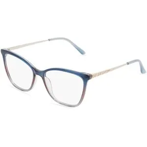 Wenzhou Bada Optical Co. , LTD Fielmann BD 509 CL Damen-Brille inkl. Gläser Vollrand Quadratisch Acetat-Gestell 54/16/140, Blau