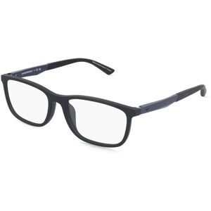 Luxottica Fashion Brillen Vertriebs GmbH Emporio Armani EA3280U Herren-Brille inkl. Gläser Vollrand Quadratisch Kunststoff-Gestell 55/17/145, Schwarz