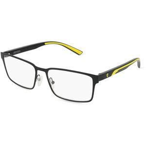 Luxottica Fashion Brillen Vertriebs GmbH Scuderia Ferrari 0FZ7002 Herren-Brille inkl. Gläser Halbrand Quadratisch Metall-Gestell 56/18/145, Schwarz