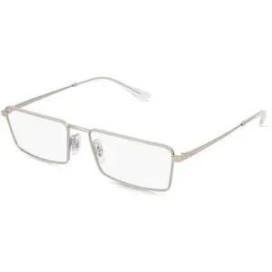Luxottica Fashion Brillen Vertriebs GmbH Ray Ban 0RX6541 EMY Unisex-Brille inkl. Gläser Vollrand Quadratisch Metall-Gestell 56/17/145, Silber